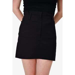 A.L.C. Black Linen Tailored Mini Skirt Size 6